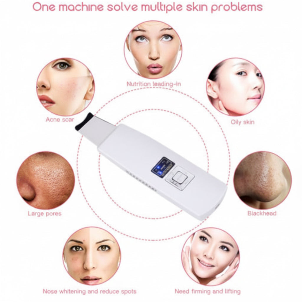 Ultraschall-Gesichtsreiniger 4-in-1: Tiefenreinigung, Anti-Akne & sanftes Peeling